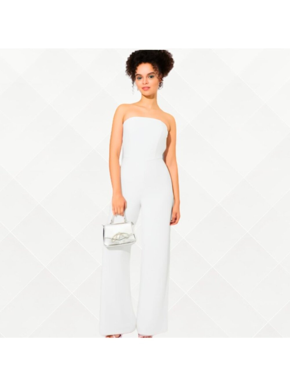 Wild Fable Bandeau Jumpsuit • M • NWT • White • WPT-100091